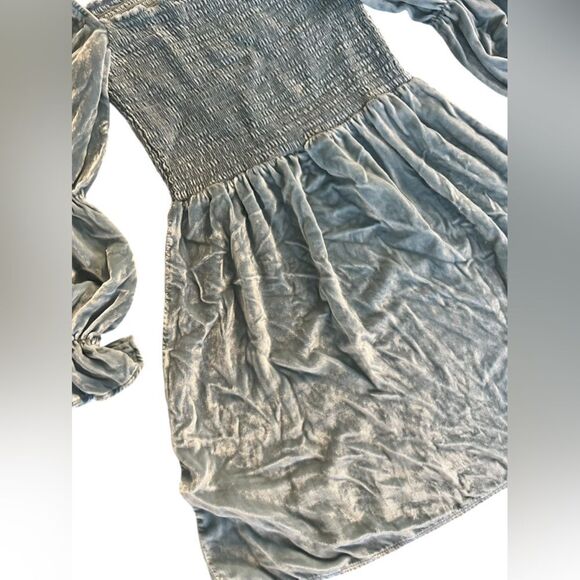 Celebrity Worn! Reformation Velvet Dress Albi Light Blue
smock Mini Size Small - Picture 13 of 16